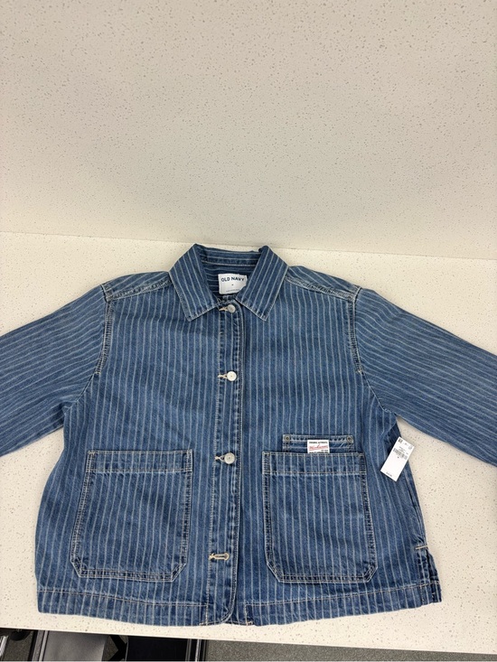 Old Navy Jackets & Blazers - Old Navy Blue Pinstripe Denim Jacket